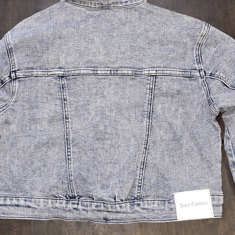 Juicy Couture Kids Denim Jacket in Blue - Picture 6 of 9